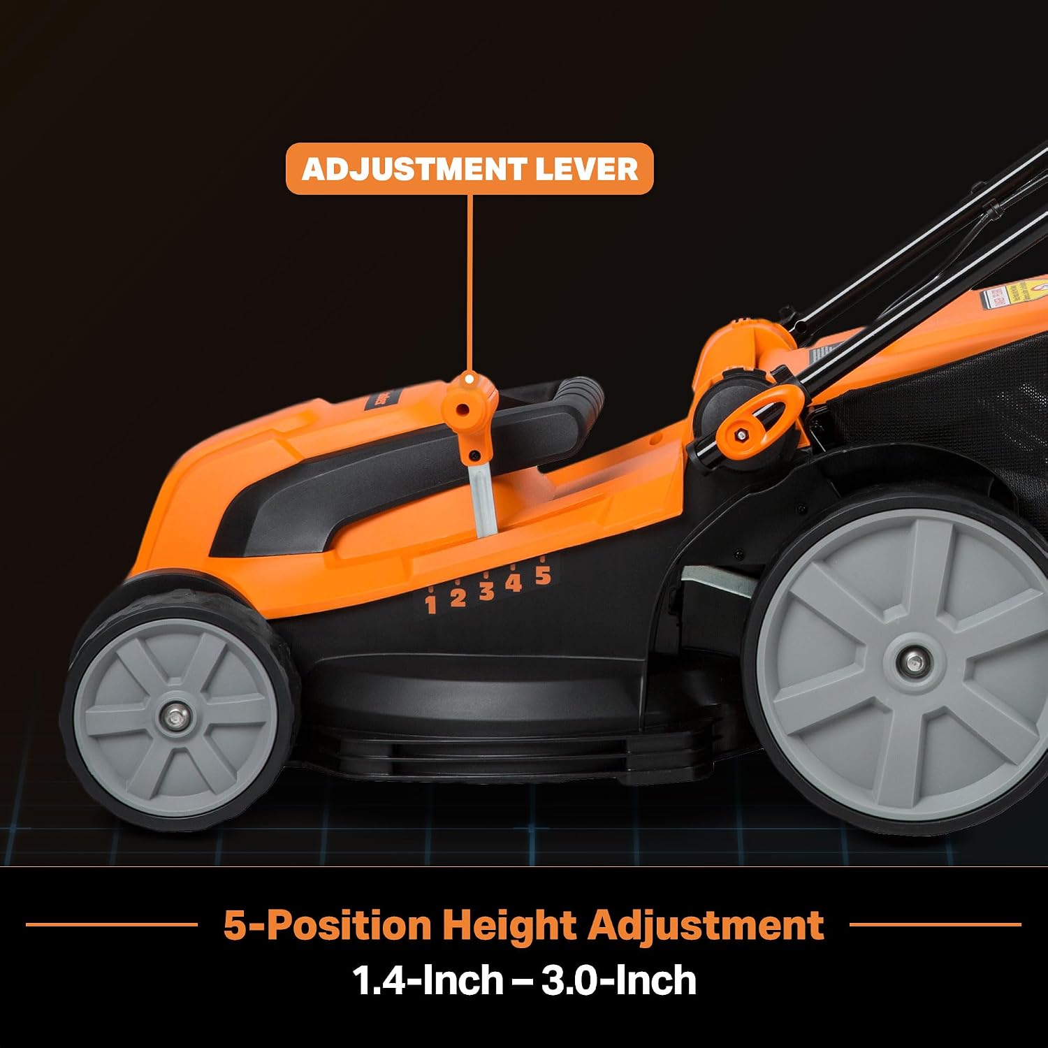 LawnMaster MEB1216K Electric Lawn Mower 16-Inch 12AMP