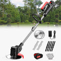 Electric Lawn Mower Robot Rotary Lawn Mower Electric Weeder Rechargeable Agricultural Home Cordless Weeder 24V Lithium Battery 24V/2.0Ah