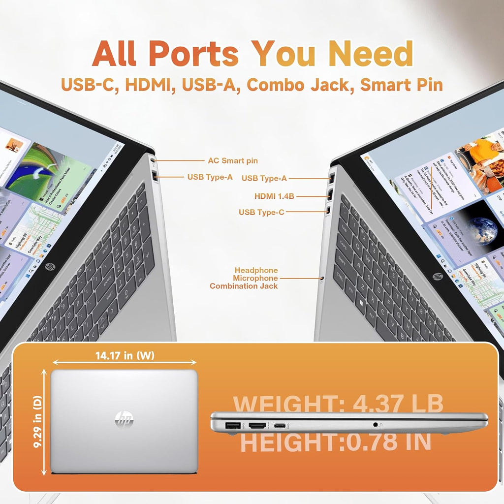 HP 15.6' Touchscreen Laptop 2026, 13th Gen Intel i3-1315U(Up to 4.5GHz), 15.6 inch Anti-Glare Display, 16GB RAM + 512GB SSD, Win 11 Pro, Wi-Fi 6, AI Copilot for Business & School, Patented KB Kit