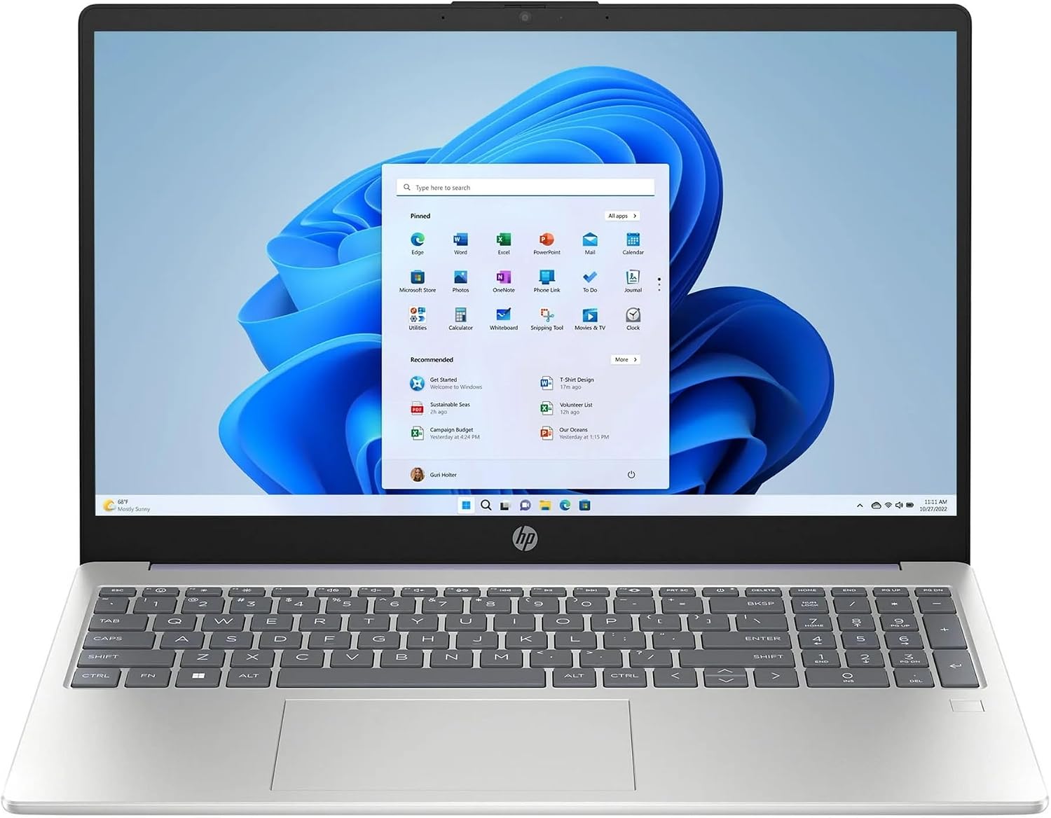 HP 15 Slim Laptop in Lavender Intel 8-core i3-N305 up to 3.8GHz 8GB RAM 256GB SSD 15.6in Full HD LCD Webcam WiFi HDMI W11 (15-FD - Renewed)