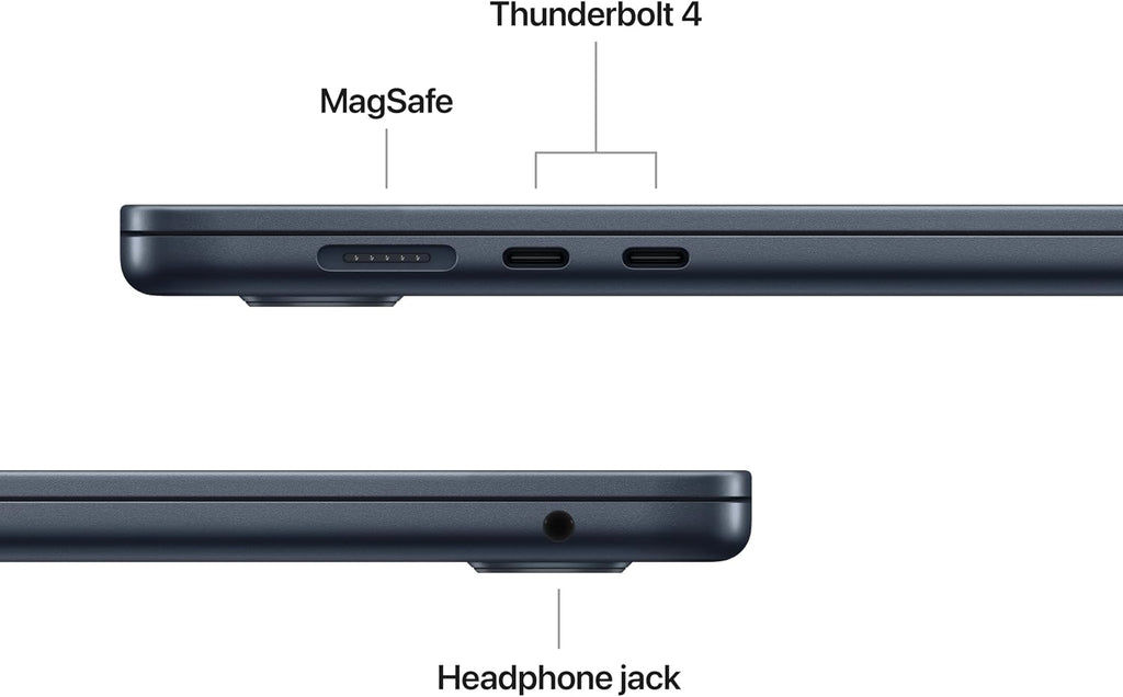 Apple 2025 MacBook Air 15-inch Laptop with M4 chip: Built for Apple Intelligence, 15.3-inch Liquid Retina Display, 16GB Unified Memory, 256GB SSD Storage, 12MP Center Stage Camera, Touch ID; Midnight