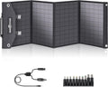 ROCKPALS Foldable Solar Panel 60W SP002 Portable Solar Panel Charger for Jackery/BLUETTI/ECOFLOW/Flashfish Power Station, IP65 Waterproof Solar Panel with QC3.0,USB-C for Camp/RV/Off Grid/Phone/Tablet