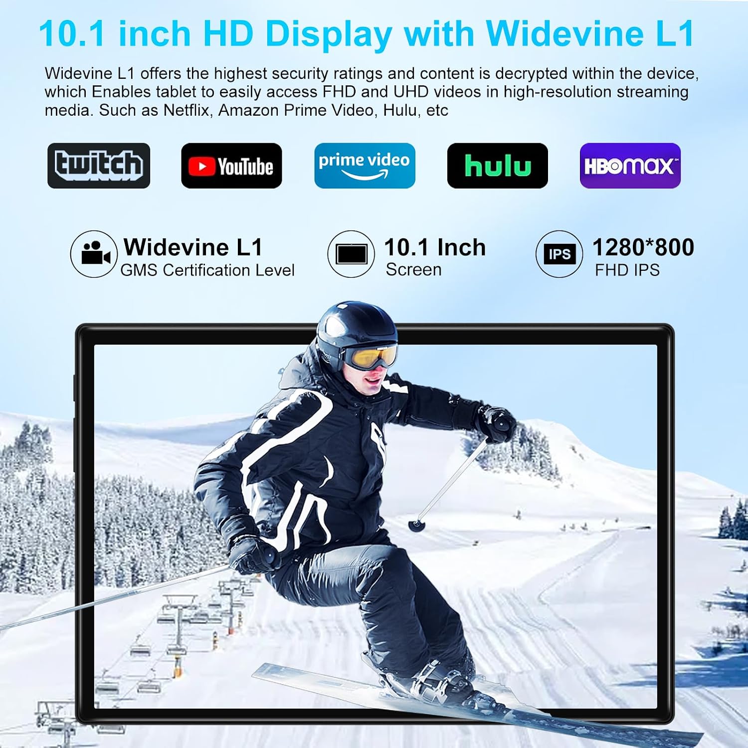 2026 Tablet, 10 Inch Android 15 Tablets 22GB+128GB+1TB Expand, 2-in-1 Octa-Core Electronic Tablet with Keyboard Mouse Case, 8000mAh Battery, 1280x800 HD IPS Display, GPS,Widevine L1, Metal Body -Black