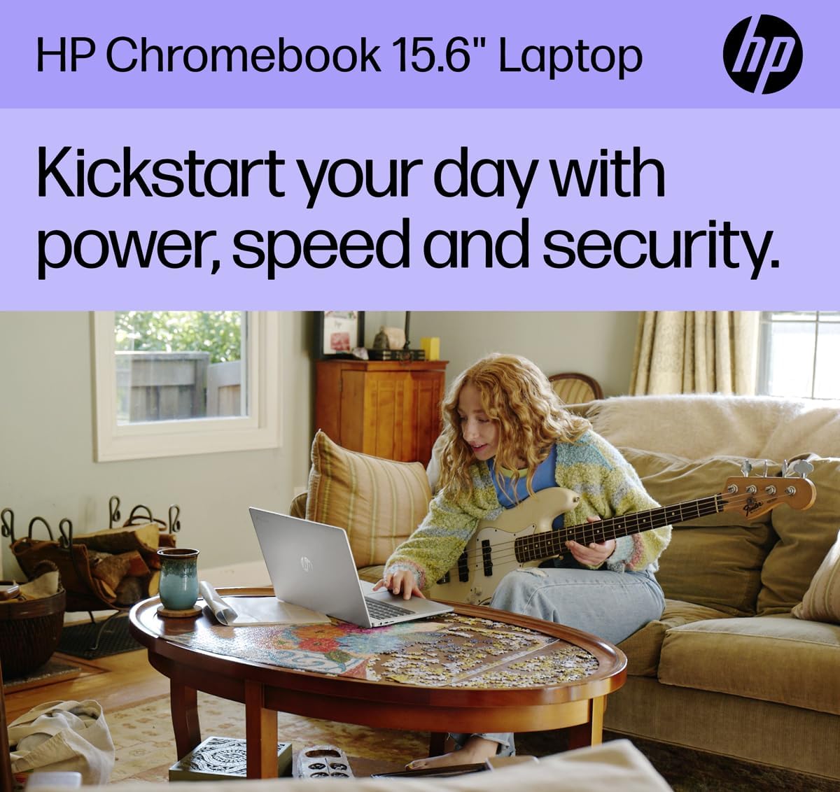 HP Chromebook 15 Laptop ( 15.6' Anti-Glare, Intel N200, 8GB DDR5 RAM, 192GB Storage (64GB eMMC + 128GB SD), 4-Core(> i3-1115G4), Numeric KB) Home & Student, Wi-Fi, Webcam w/Shutter, Chrome OS, Silver
