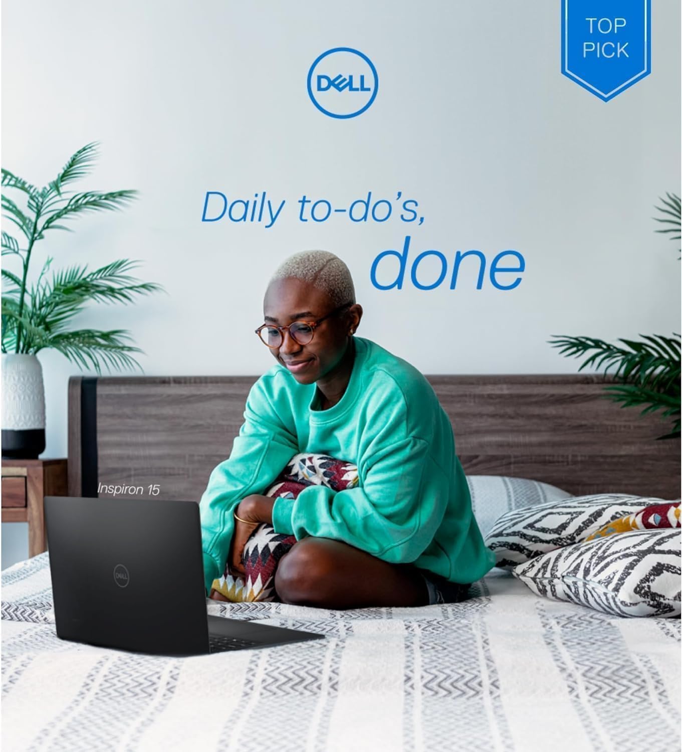 Dell Inspiron 15.6' FHD Touchscreen Laptop, 32GB RAM, 1TB SSD, Speed 8-Core AMD Ryzen 7 7730U (Outperforms Intel i7-1255U in Multitasking), Windows 11 Pro, Long Battery Life, w/WOWPC Recovery USB