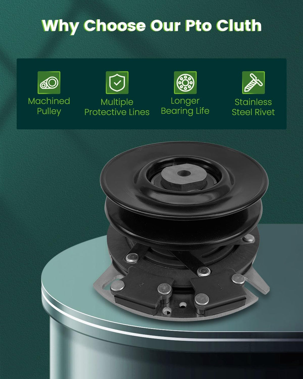 SCITOO Electric PTO Clutch 3813 Electric PTO Lawn Mower Clutch Compatible for Sears Craftsman: 3813 / for Swisher: 3813