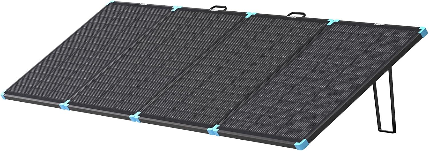 Renogy 300W Portable Solar Panel Suitcase, 25% High Efficiency N-Type Foldable Solar Charger for Power Station, Durable for Decades, 17% Lighter with Kickstands, for RV Camping Off-Grid Blackouts