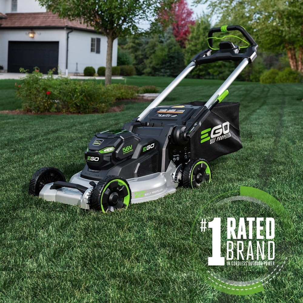 EGO Power+ Electric Lawn Mower, Self-Propelled Cordless with 22' Aluminum Deck, Select Cut and Touch Drive, Battery and Charger Not Included - LM2200SP