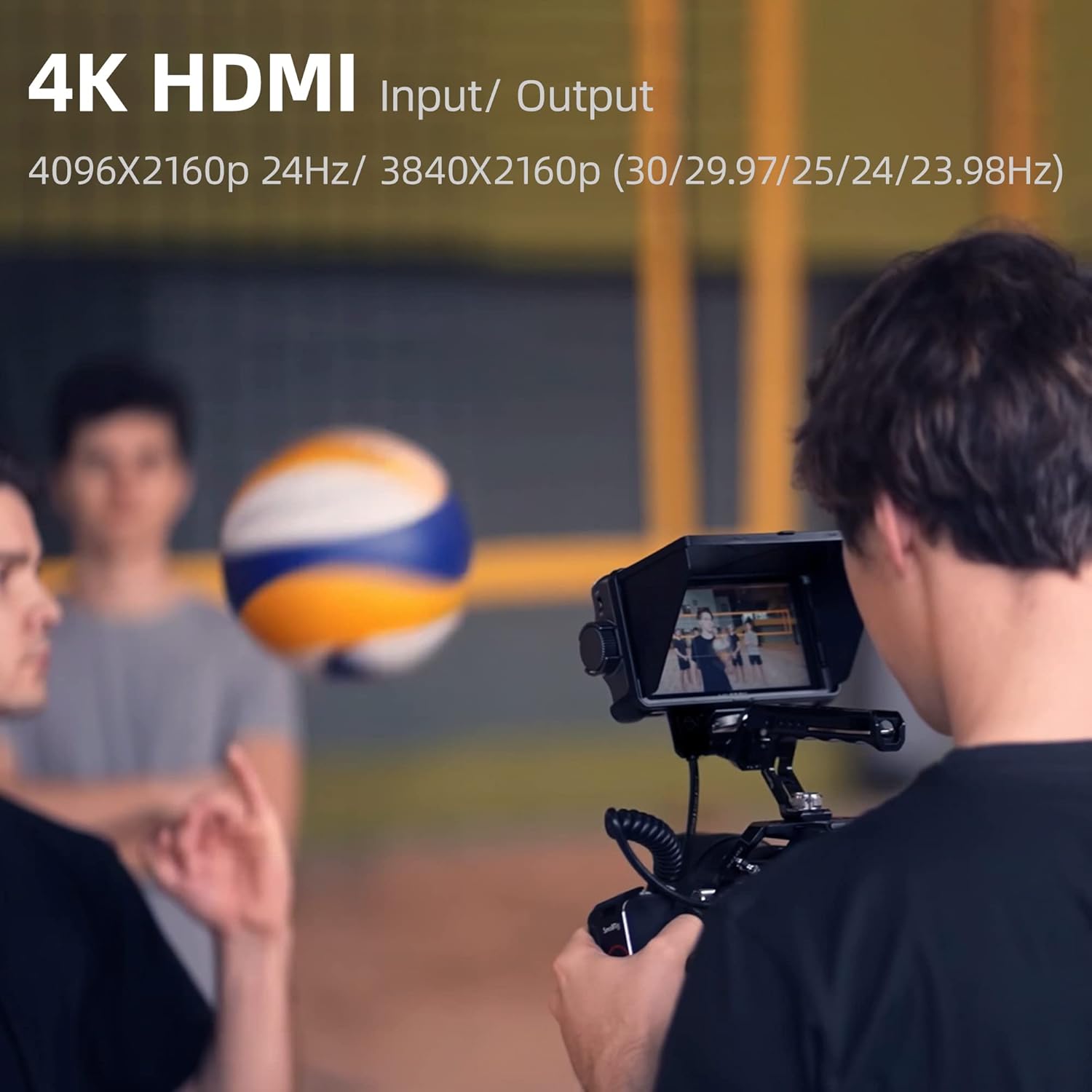 VILTROX 5.5 Inch 1200nits 4K 10bit HDMI Field Monitor, Touchscreen 3D LUT Portable Video Kit With Battery, On-Camera RGB Parade Histogram Waveform Focus Assist (DC-550 Pro)