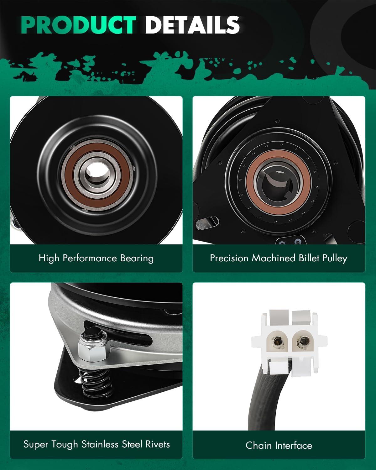 SCITOO New Electric Lawnmower, PTO Clutch Fit for Poulan/for Husqvarna 587241601 for Ogura 53594500 GT1A-EH07 587241601