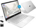 HP Ultrabook 14 Laptop Computer Business Study & Home 2025, Lifetime MS Office + Windows 11 Pro, Quad-Core Intel CPU, 16GB RAM & 628GB Storage (128GB UFS+500GB Ext), Wi-Fi 6, HubxcelAccessory, Silver