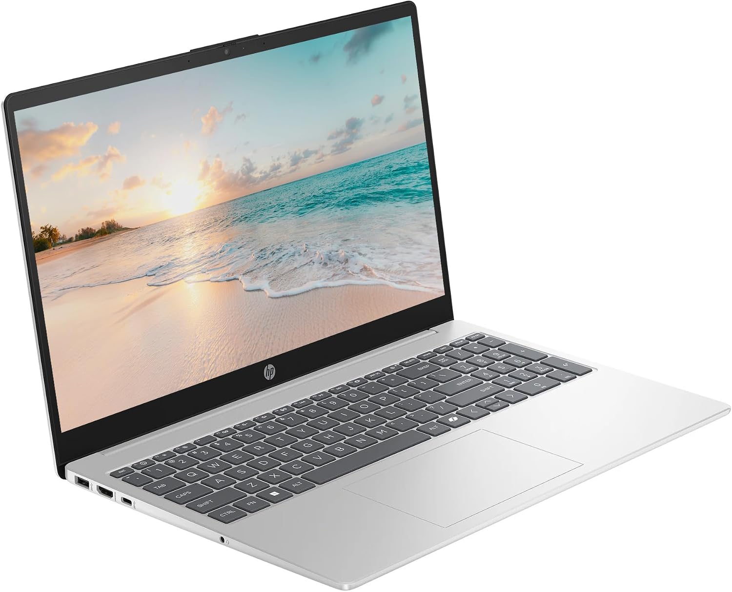 HP 15.6' LED Laptop Computer, 32GB RAM 640GB Storage (128GB UFS+512GB Docking Set), Quad-Cores Intel Pentium, Windows 11 S with 1-Year Microsoft Office 365 Included, PLUSERA Earphones, Silver