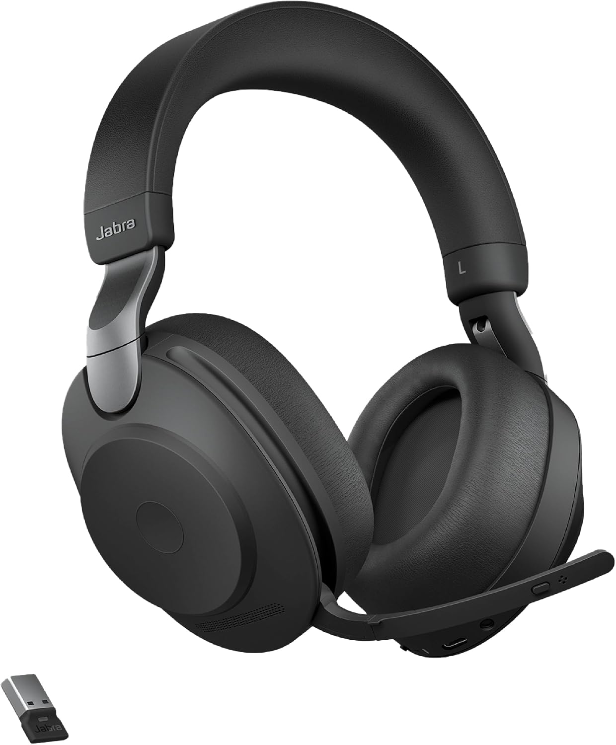 Jabra Evolve2 85 - USB-A MS Teams Stereo - Black Wireless Headset/Music Headphones Black