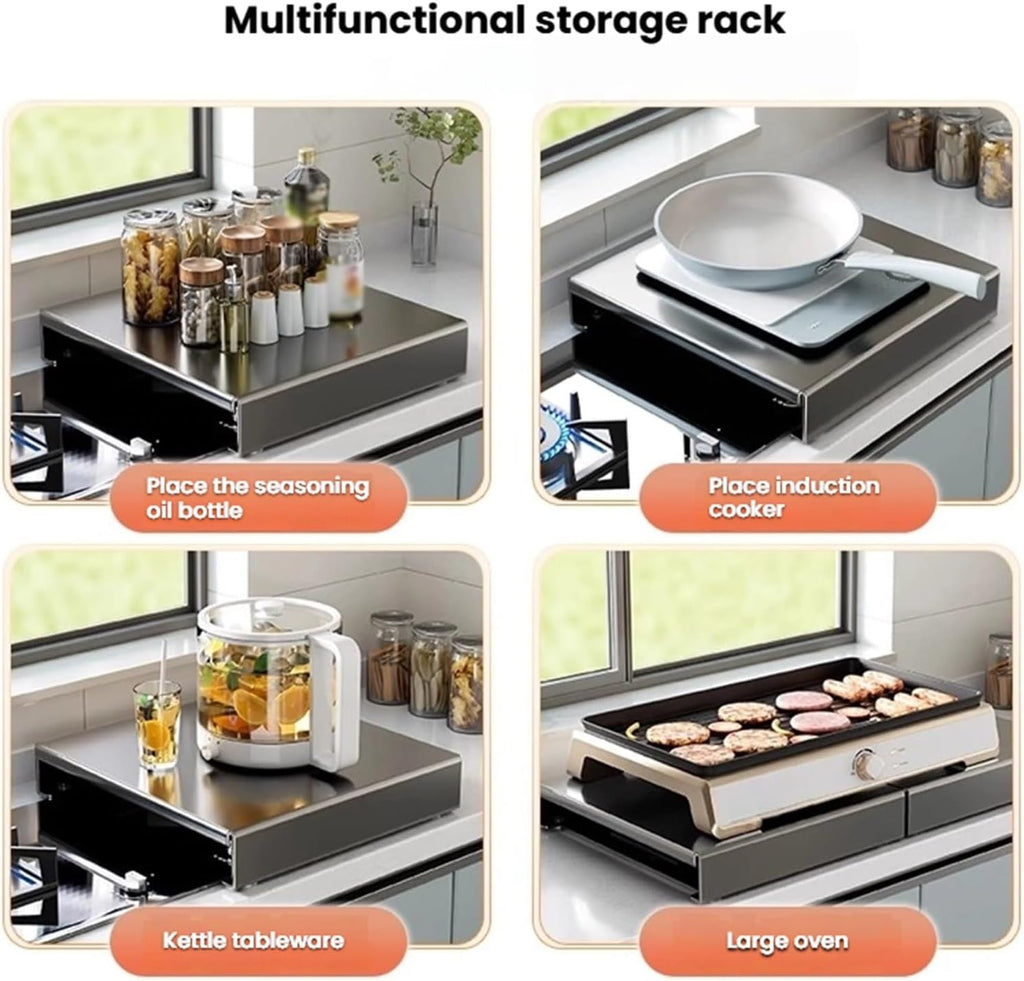 Gas Stove Cover Board, Top Covers for Burners,Noodle for Electric Induction Cooktop,Glass Protector(L40xW50xH9cm/15.7x19.7x3.5in)