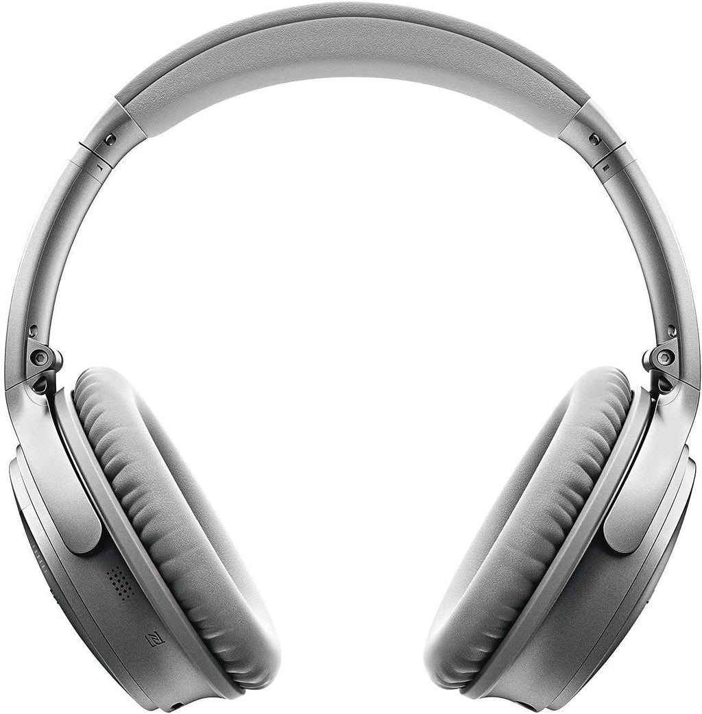 Bose QuietComfort 35 Wireless Headphones II - Stereo - Silver - Wired/Wireless - Bluetooth - 29.5 ft - Over-The-Head - Binaural - Circumaural - 3.93 ft Cable - Noise (Renewed)