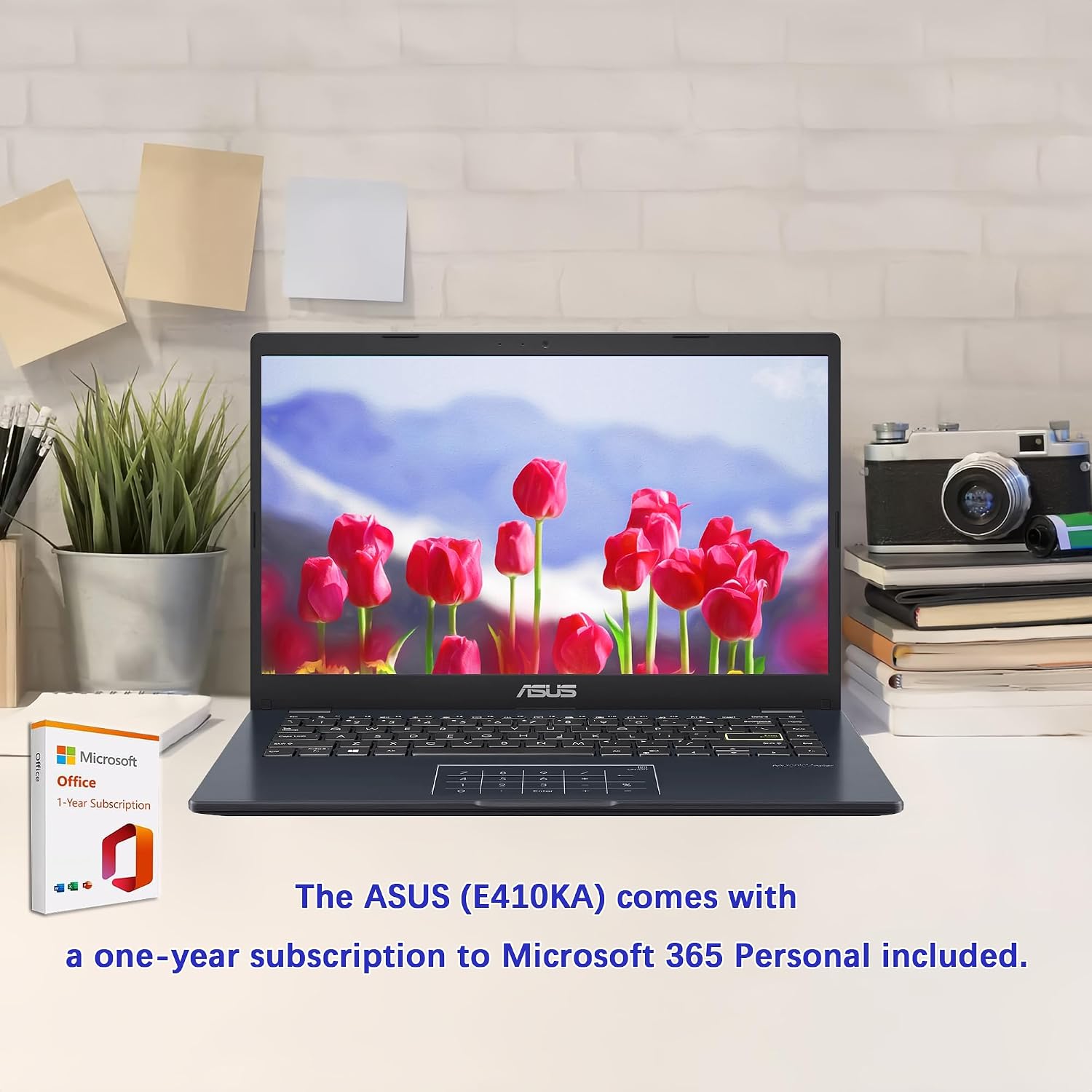 ASUS Vivobook go 14' FHD Laptop, Intel Pentium N6000 (Up to 3.30GHz), 4GB RAM, 64GB eMMC, Thin & Light, NumberPad, Webcam, HDMI, Wi-Fi, Win 11 Home in S Mode