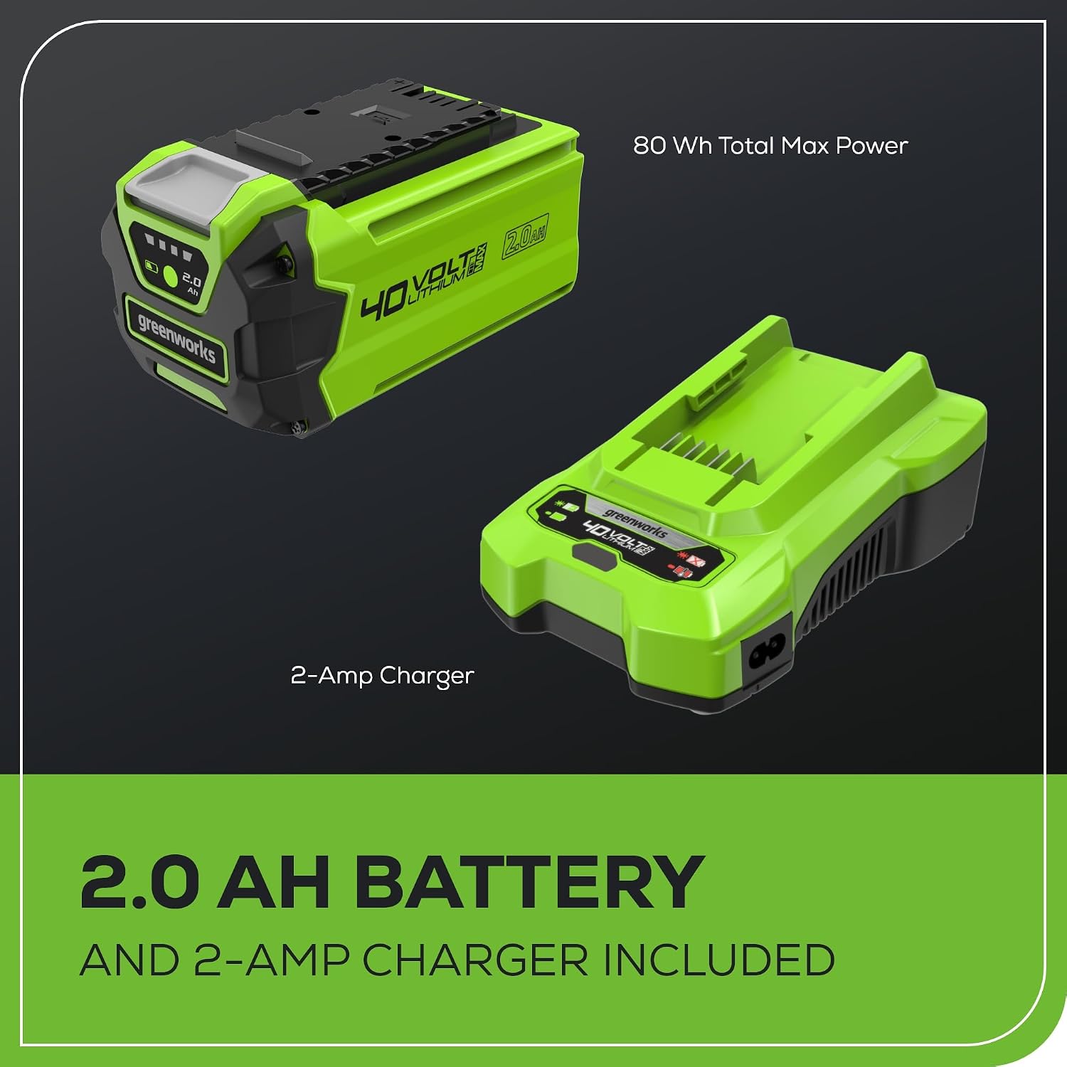 Greenworks 40V Cordless Yard Tool Combo Kit with 2.0Ah Battery & Charger – 12' Auto Feed String Trimmer and 390 CFM Leaf Blower, Lightweight Design