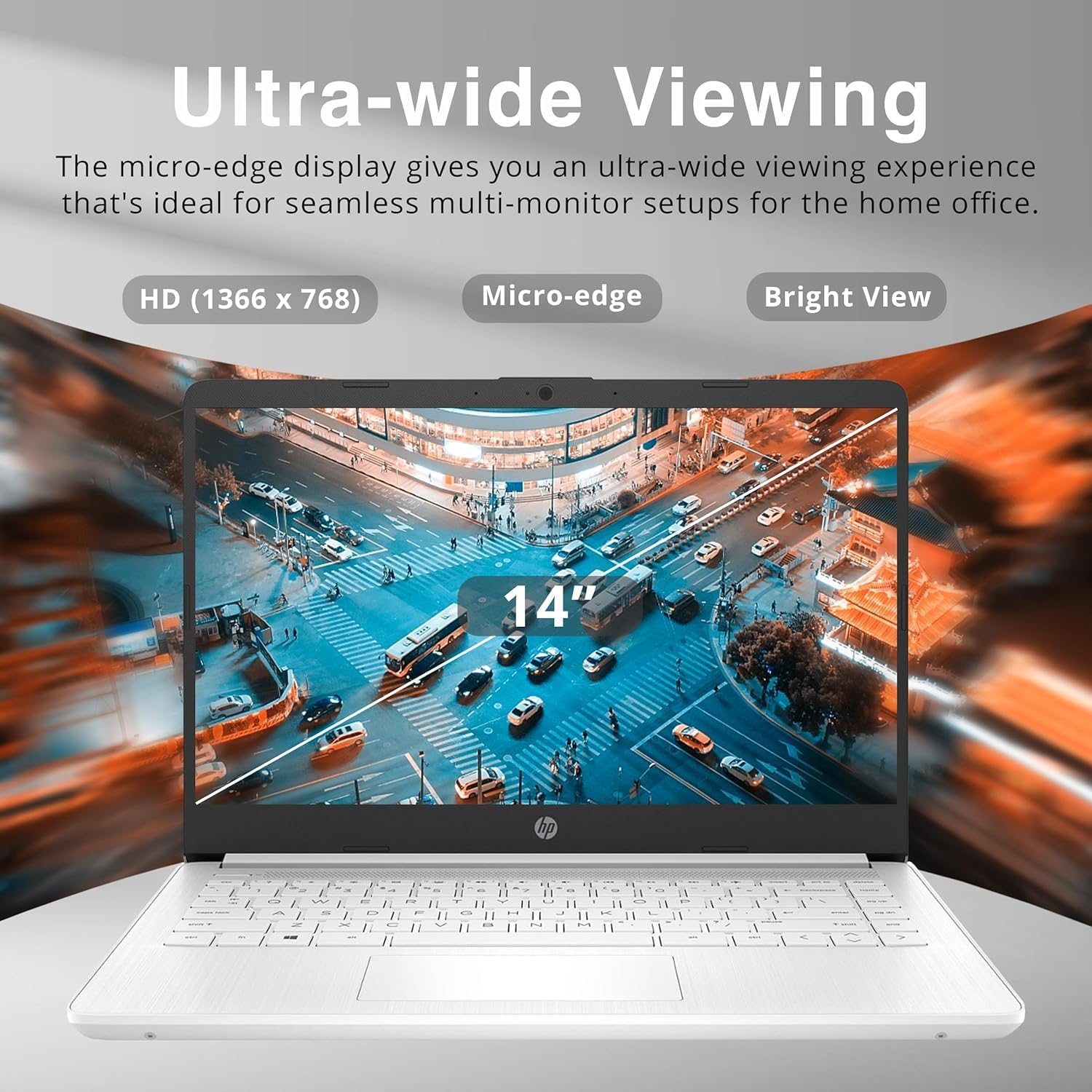 HP Stream 14' HD Laptop | Intel Celeron N4120 Processor, Intel UHD Graphics 600, Microsoft Office 365, 4GB RAM | 128GB Storage, Fast Charge, HDMI, Up to 11 Hours Long Battery Life, Win 11 S