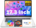 HP 17.3 Inch FHD Business Laptop with MS Office for The Web, AMD Ryzen 5 7430U (Beats Core i7-1355U), 64GB RAM, 1.5TB Storage(1TB SSD + 500GB External Drive), Windows 11, WOWPC 3-in-1, No Mouse