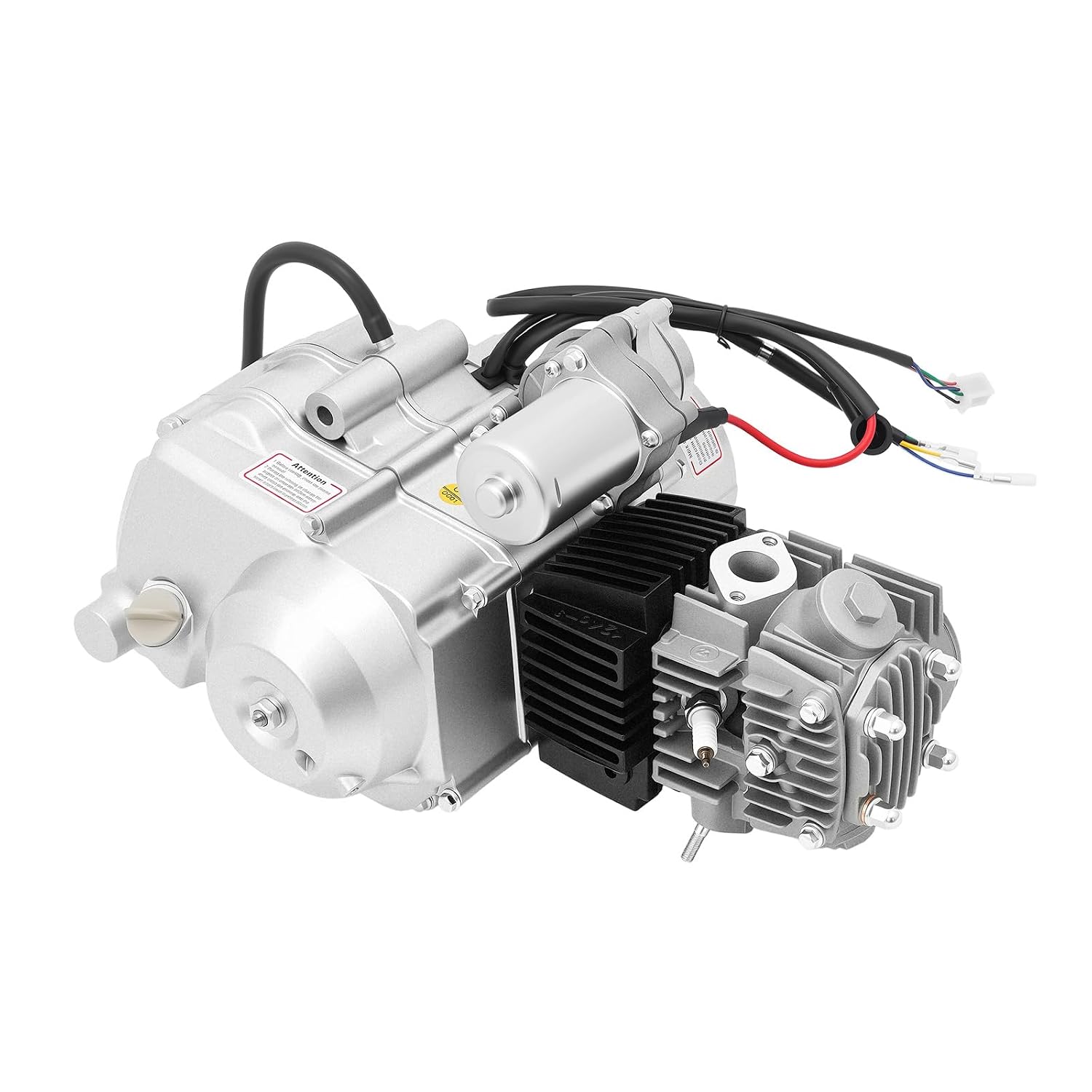 125CC 4 Stroke Engine Motor for ATVs, Single Cylinder Air Cooling Engine Motor Kit, Electric Start Lawn Mower Accessories Engine (Forward-Neutral-Reverse Transmission)
