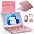 G-Anica win11 Laptop Computer, 8GB RAM 128GB ROM, Celeron Dual core Processors, 10' Netbook Computer with WiFi, Webcam and Bluetooth, Mini Laptop with Bag, Mouse, Headphone and Mouse Pad
