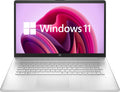 HP Newest Notebook Laptop, 17.3'' Full HD Display, AMD Ryzen 5 5500U Hexa-Core Processor, 16GB RAM, 256GB PCIe SSD+1TB HDD, Fingerprint Reader, Wi-Fi, Webcam, HDMI, Windows 11 Home, Natural Silver