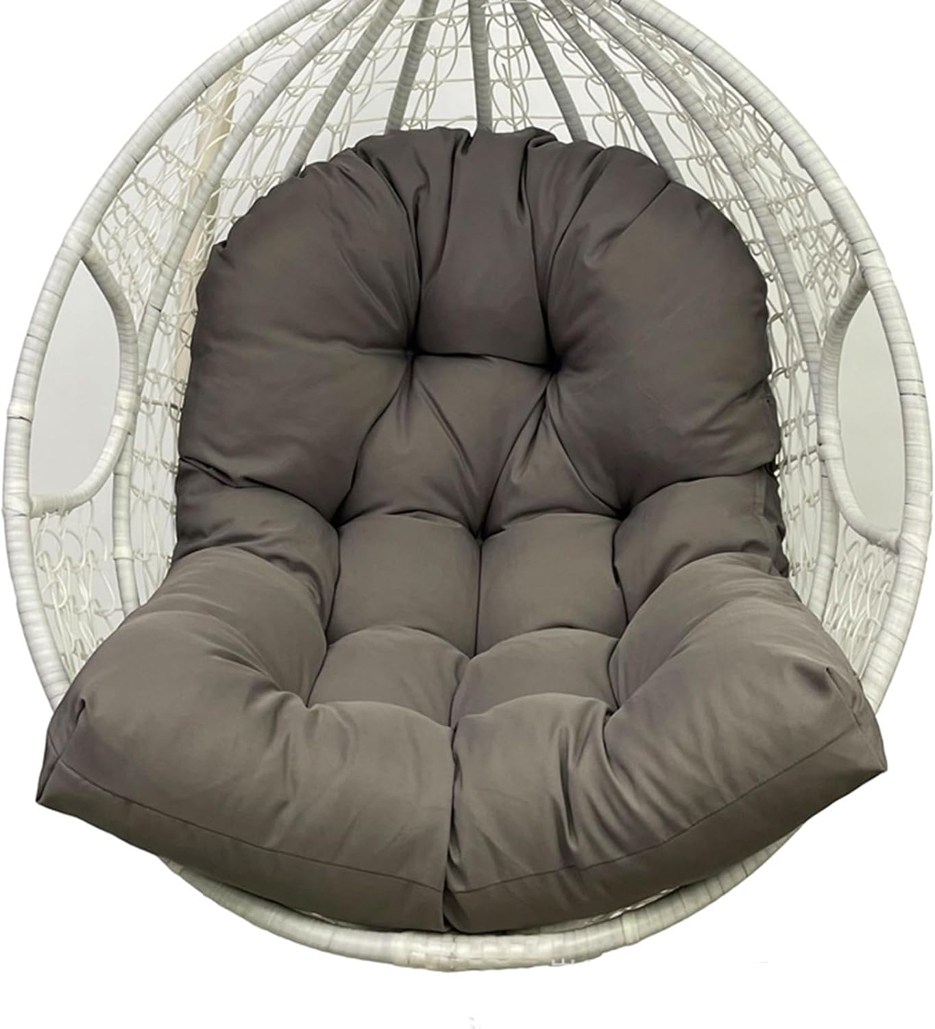Waterproof Rocking Chair Cushion Detachable Washable Household Garden Hanging Chair Cushions with Comfort Non-Slip Bottom, Papasan Swing Cushion for Indoor/Outdoor(Color:K)