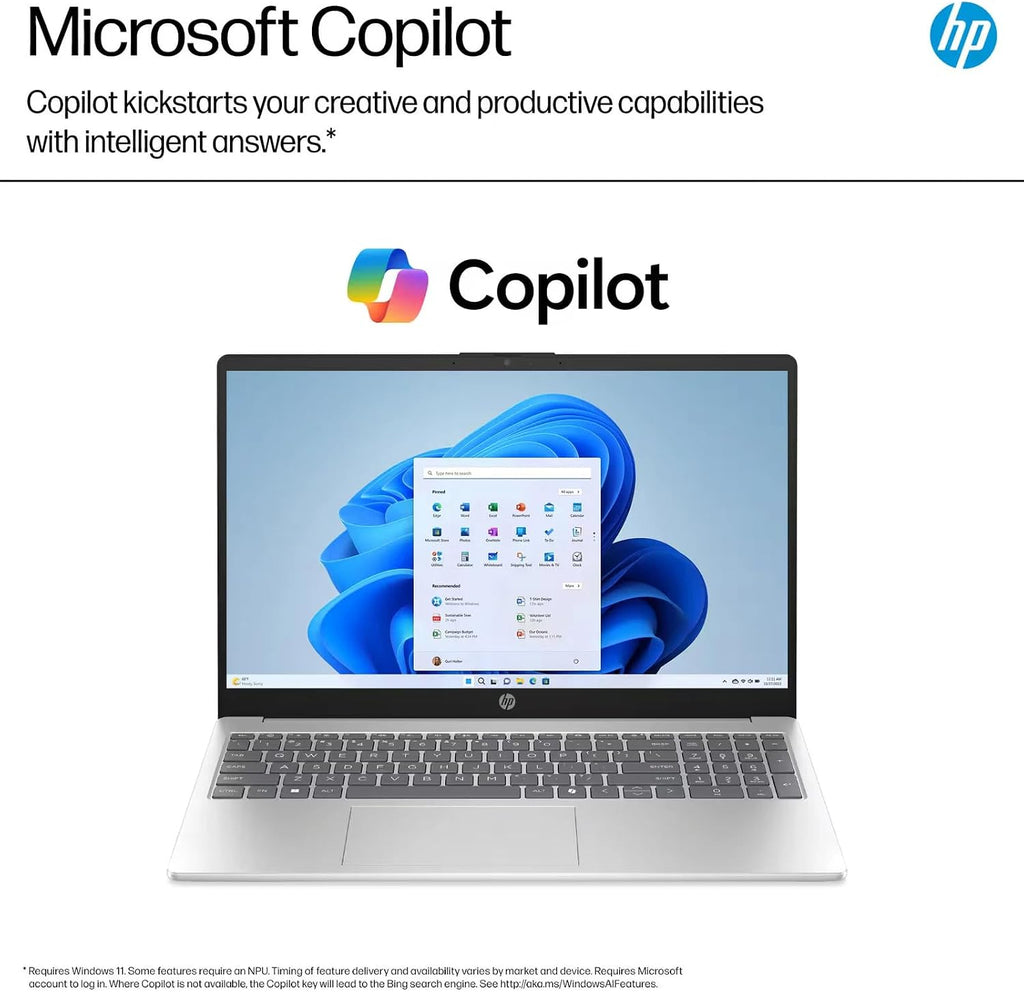 HP 15.6inch Touchscreen Laptop Computer - Intel 13th Generation Core i7-1355U(10-core), 1920 x 1080 Full HD, 300 nits, Wi-Fi6, Bluetooth, Windows 11 Pro for Business, Student(32GB RAM | 2TB SSD)