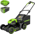 Greenworks 60V 17' Brushless Cordless Push Lawn Mower, 2-in-1 Mulching/Bagging, 4.0Ah Battery and 3A Charger(40min Runtime)