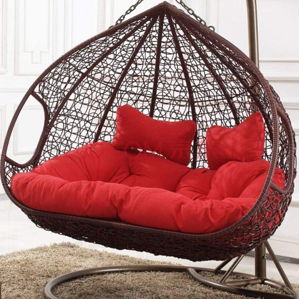 Thick 2Seater Rocking Chair Cushion for Hanging Egg Nest Hammock Removable & Washable 140x110cm (55x43inch) Comfortable Seating for Indoor & Outdoor Use