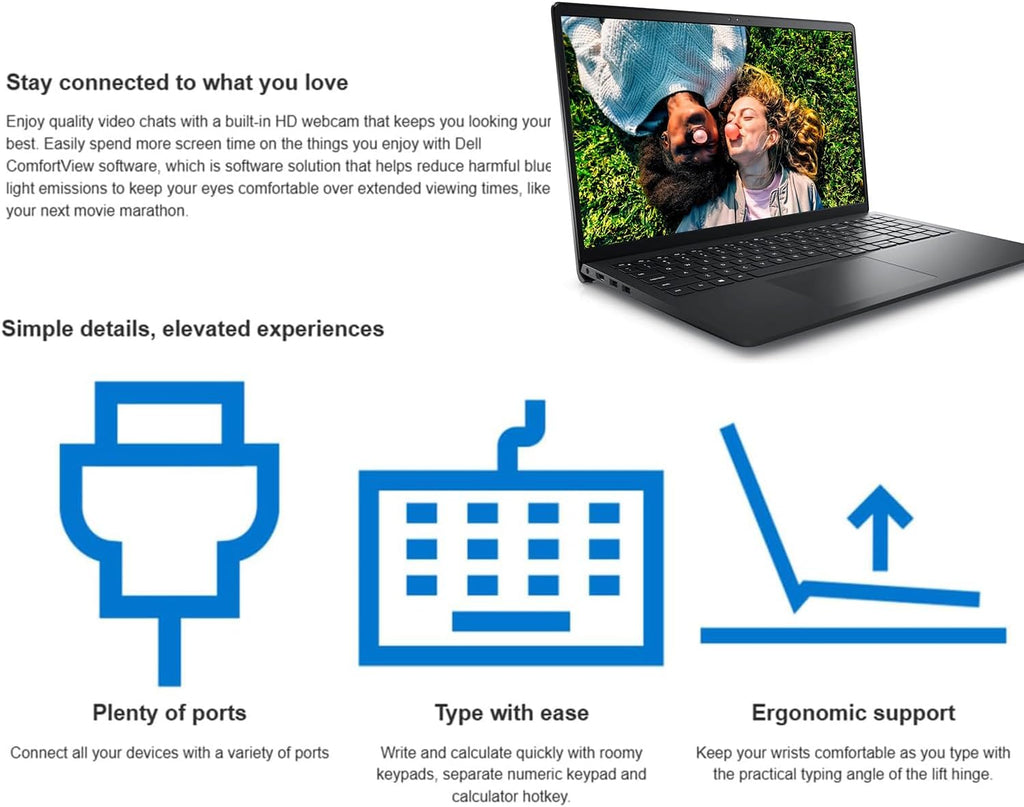 Dell Inspiron 15.6' FHD Touchscreen Laptop, 32GB RAM, 1TB SSD, Speed 8-Core AMD Ryzen 7 7730U (Outperforms Intel i7-1255U in Multitasking), Windows 11 Pro, Long Battery Life, w/WOWPC Recovery USB