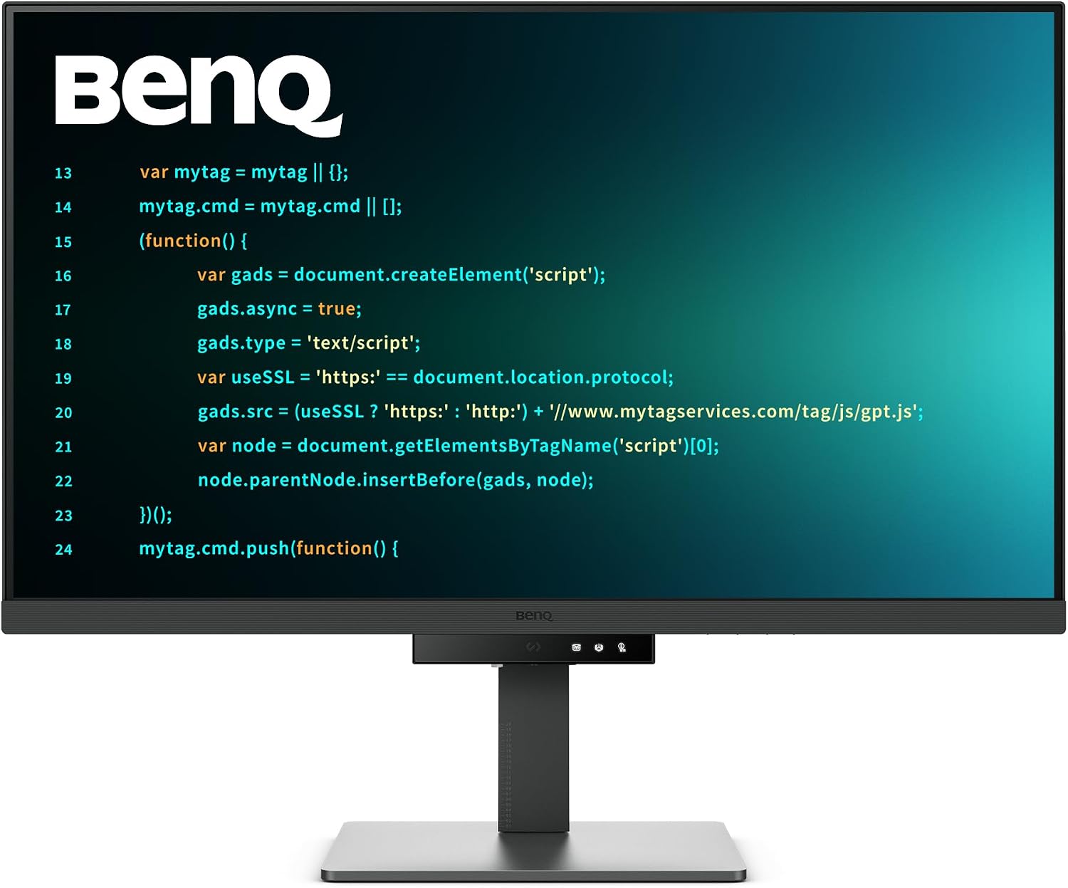 BenQ RD320U 32' 4K 3840x2160 Programming Monitor with 2000:1 Contrast Ratio, Nano Matte Panel, Backlight, 90W USB-C, Coding Modes, Night Hours Protection, Ergonomic Design, and Eye-Care Technology