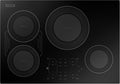 Empava 30 Inch Built-in Induction Cooktop 4 Burner, Bridge-SYNC, Auto RapidHeat, 3 Preset Modes, Pan Sensor, Hardwired 208~240V, 40A, Black Vitro Ceramic Glass