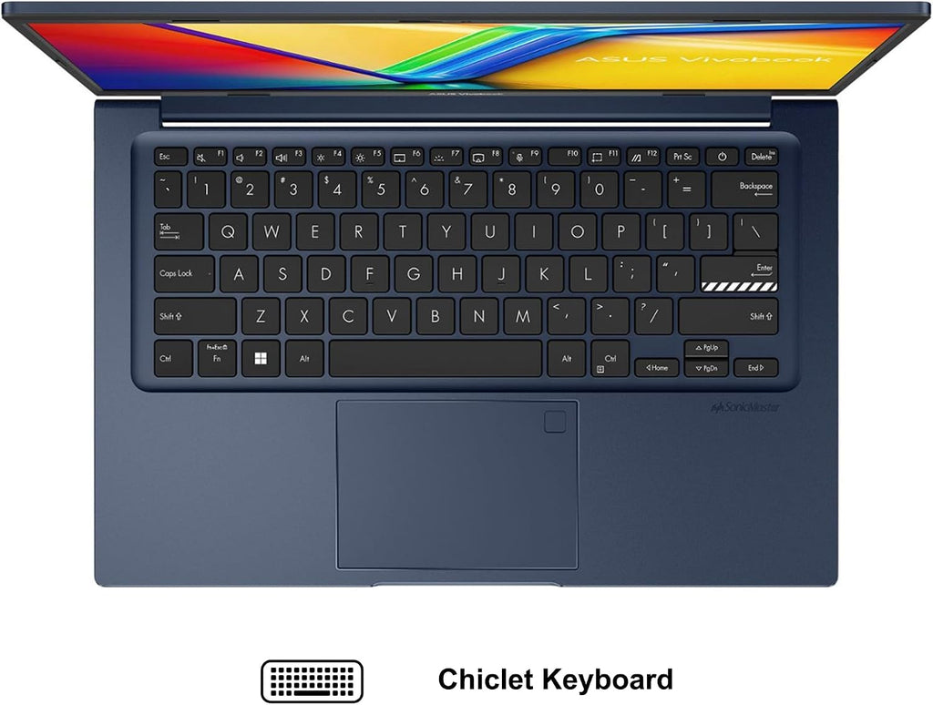 ASUS VivoBook 14 Business Laptop 14' FHD Anti-Glare Intel 6-core i3-1215U 8GB DDR4 512GB SSD Type-C Privacy Camera SonicMaster Fast Charging Win11Pro ICP Hub