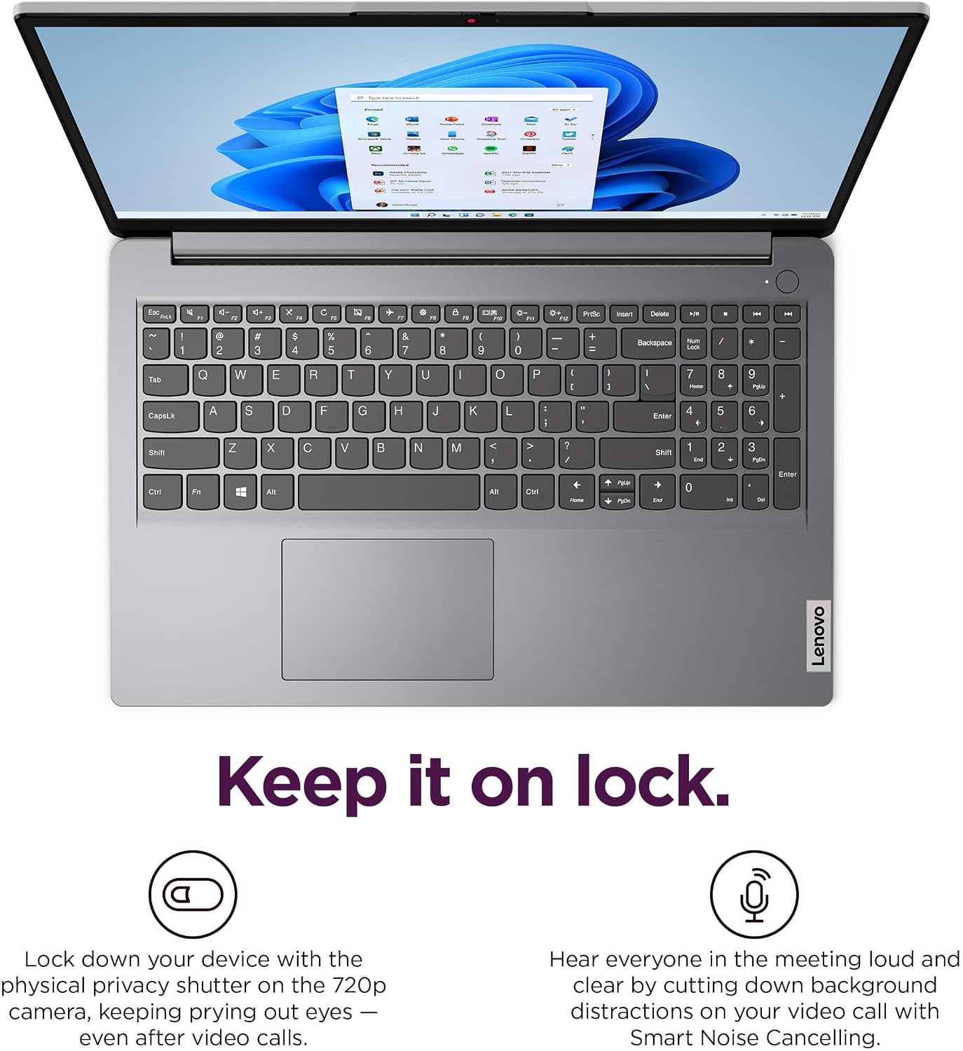 Lenovo IdeaPad 1i 15.6' HD Laptop (12GB RAM, 512GB SSD + 128GB eMMC, 1-Year Microsoft Office 365, Intel Celeron N4500) for Student, Home, Business, Numeric Keypad, IST Hub, Wi-Fi 6, Win 11 Home in S