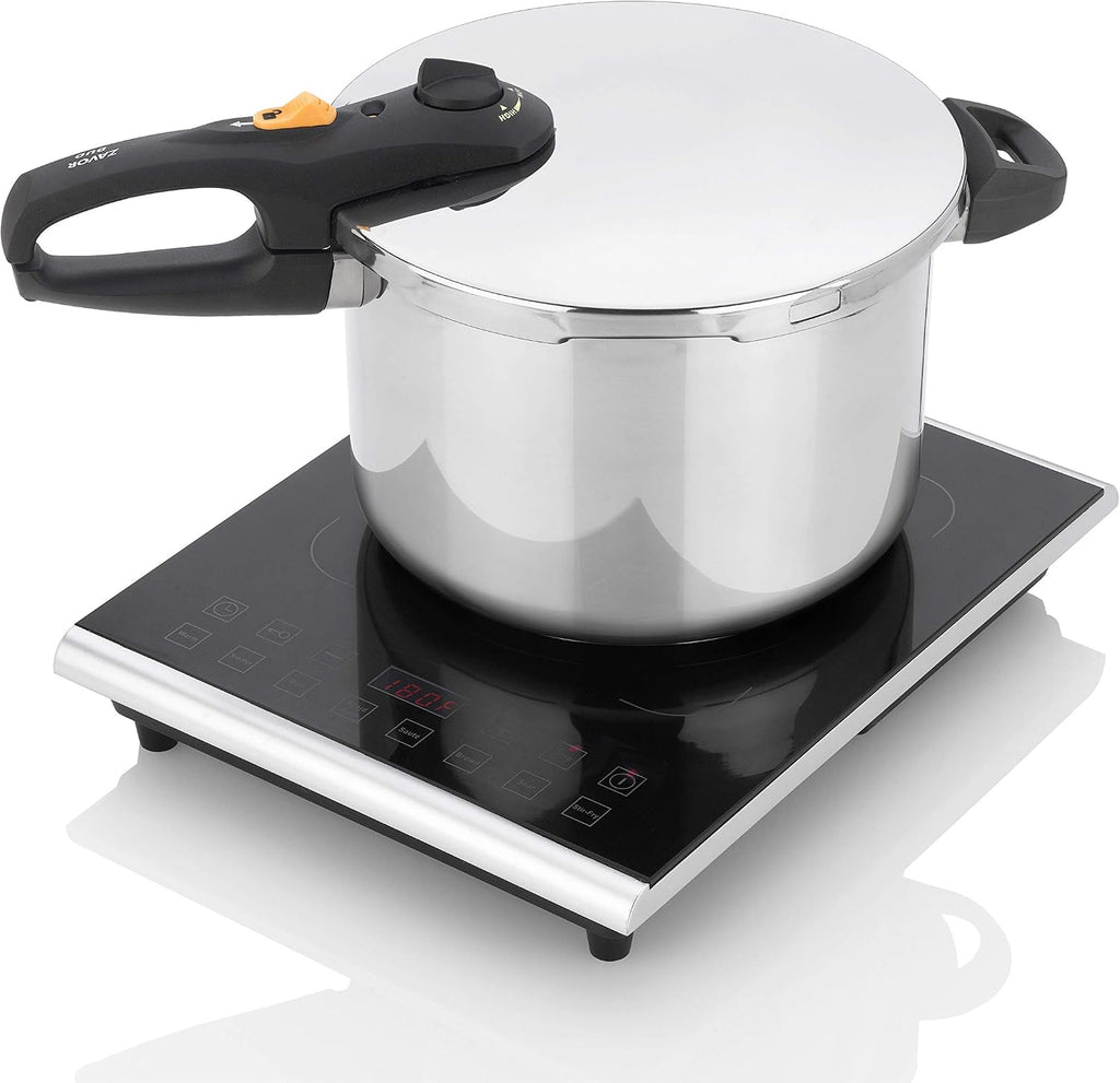 Zavor PRO Portable Induction Cooktop, Magnetic Countertop Burner with 8 Pre-sets and 325°F Temperature Range, 1800W, Black (ZSEPR01)