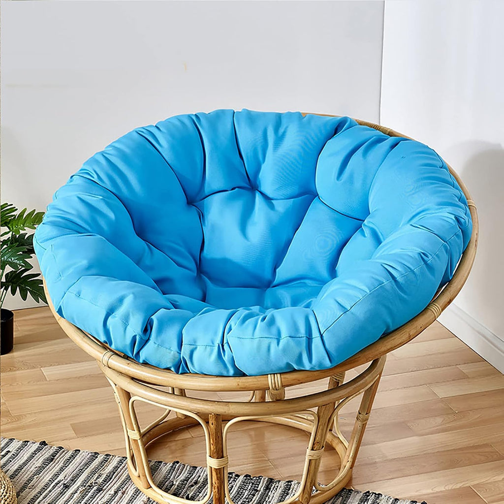 Thickened Overstuffed Round Chair Cushion Cozy Egg Chair Pad for Ultimate Comfort Indoor/Outdoor Use Ideal for Relaxation and Leisure