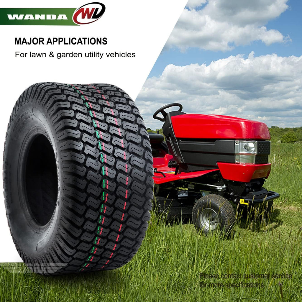 WANDA Set 2 18x6.50-8 Lawn Mower Cart Turf Tires P332 /4PR- 13025