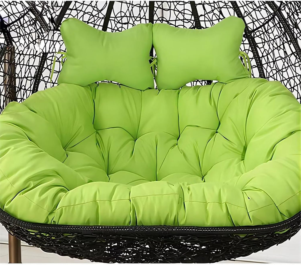 2 Seater Egg Chair Swing Cushion Outdoor, Washable Hanging Egg Chair Cushions Replacement, Large Single Chair Pads Nest Shaped Seat Cushions, Thick Soft Solid Color Chair Back Pillow