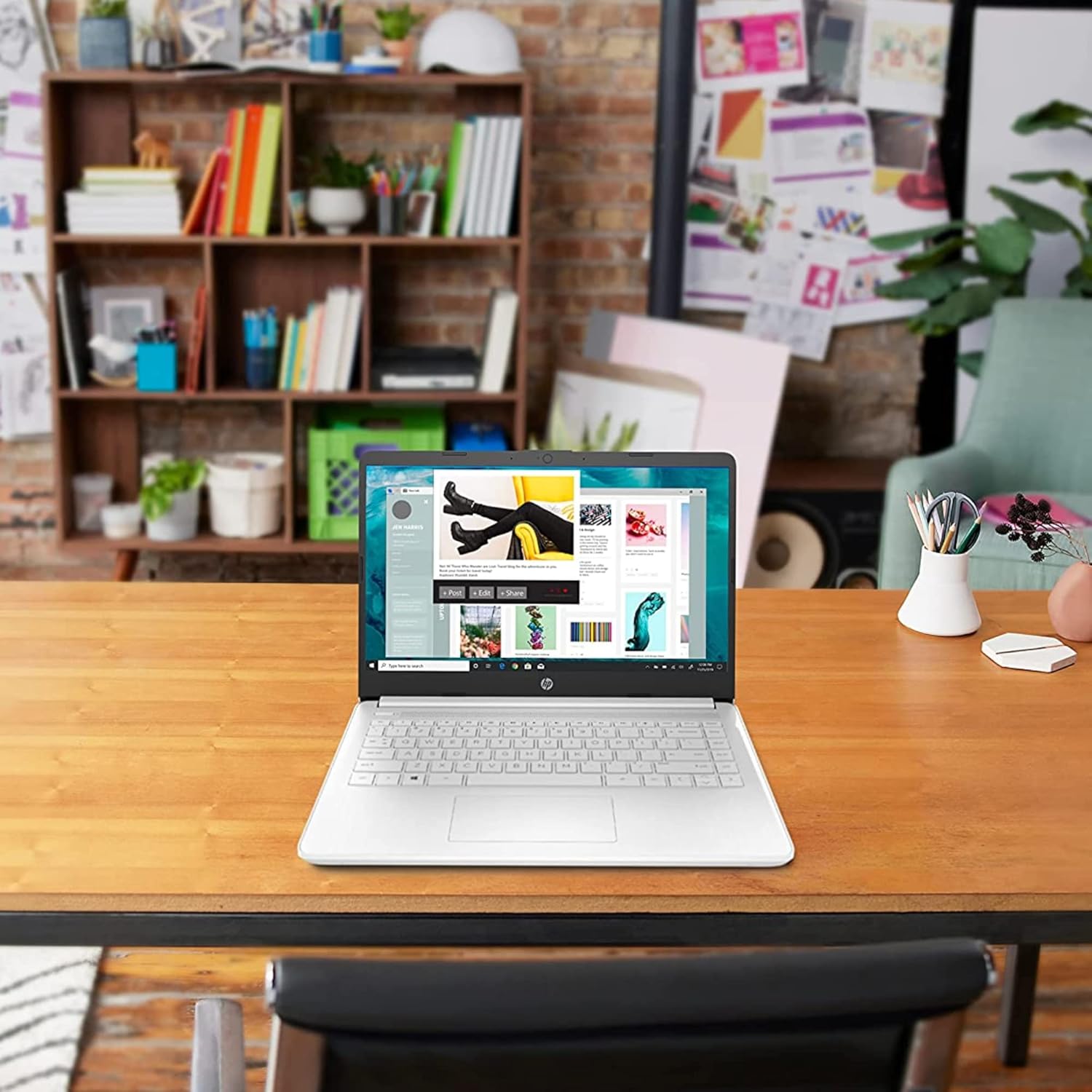HP Latest Stream 14' HD Laptop, Intel Celeron Processor, 4GB Memory, 64GB eMMC Storage, Fast Charge, HDMI, Up to 11 Hours Long Battery Life, Office 365 1-Year, Win 11 S, Microfiber Bundle, White