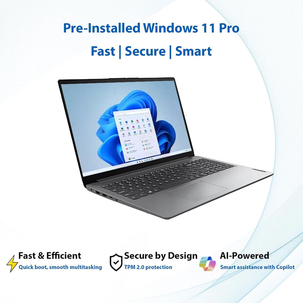 Lenovo Laptop | Intel Core | 15.6 Anti-Glare Screen | 1 Year Office 365 | 12GB RAM | 256GB SSD + 128GB eMMC | 1TB Cloud Storage | 11HR Battery | Windows 11 Pro | Wi-Fi 6 | WOWPC Recovery USB