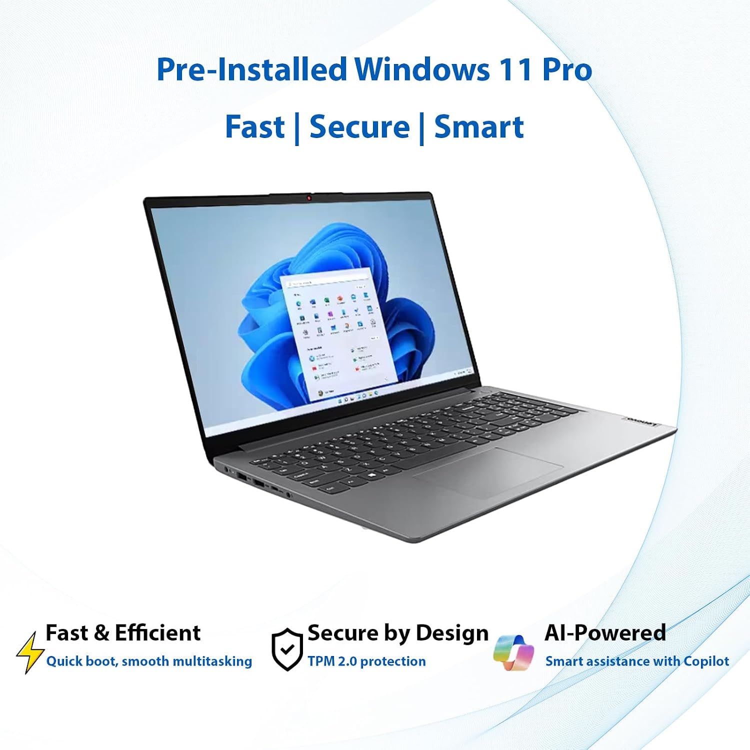 Lenovo Laptop | Intel Core | 15.6 Anti-Glare Screen | 1 Year Office 365 | 12GB RAM | 256GB SSD + 128GB eMMC | 1TB Cloud Storage | 11HR Battery | Windows 11 Pro | Wi-Fi 6 | WOWPC Recovery USB
