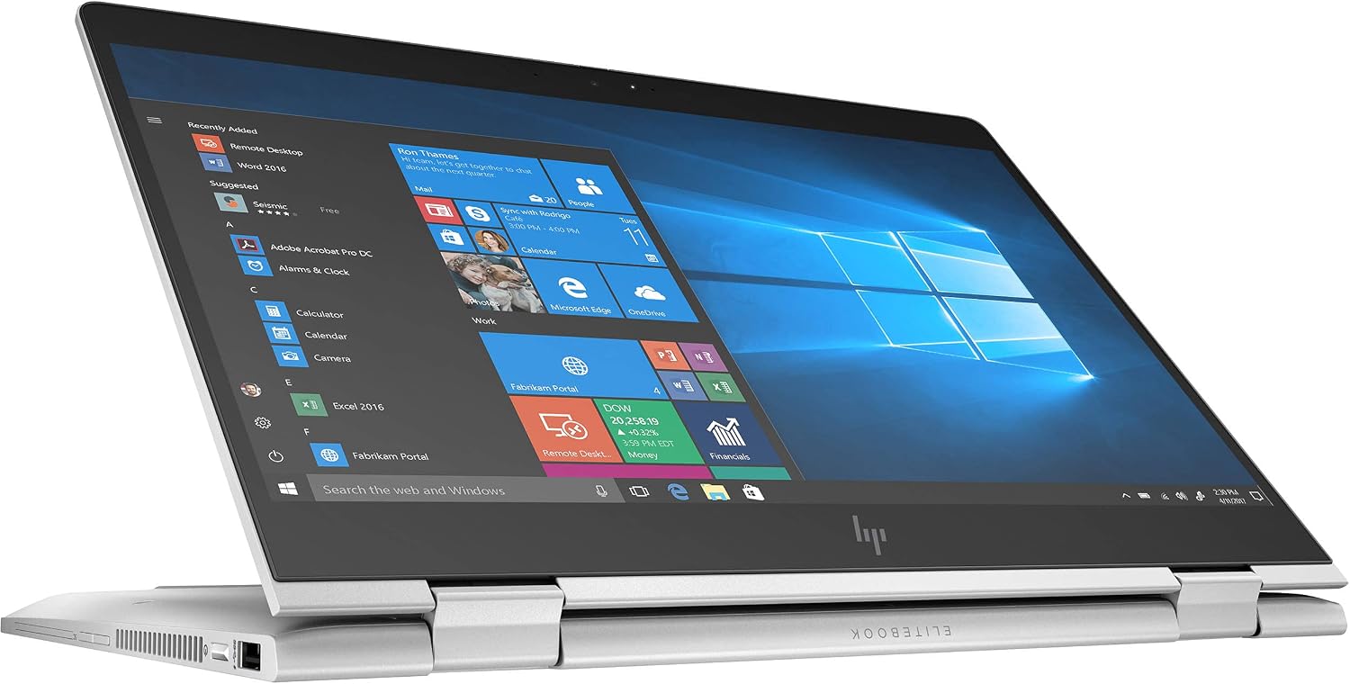 HP 13.3' EliteBook x360 830 G6 2-in-1 Touchscreen Laptop, Intel Core i5-8365U, 16GB RAM, 256GB SSD, 5PE06AV (Renewed)