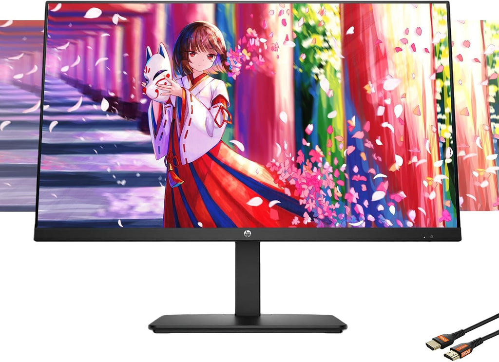 HP 27-inch FHD IPS Monitor | 100Hz, Borderless Design, Eyesafe Certification, Tilt-Adjustable Stand, HDMI & DisplayPort, Built-in Dual Speakers, w/HDMI (27-Inch)