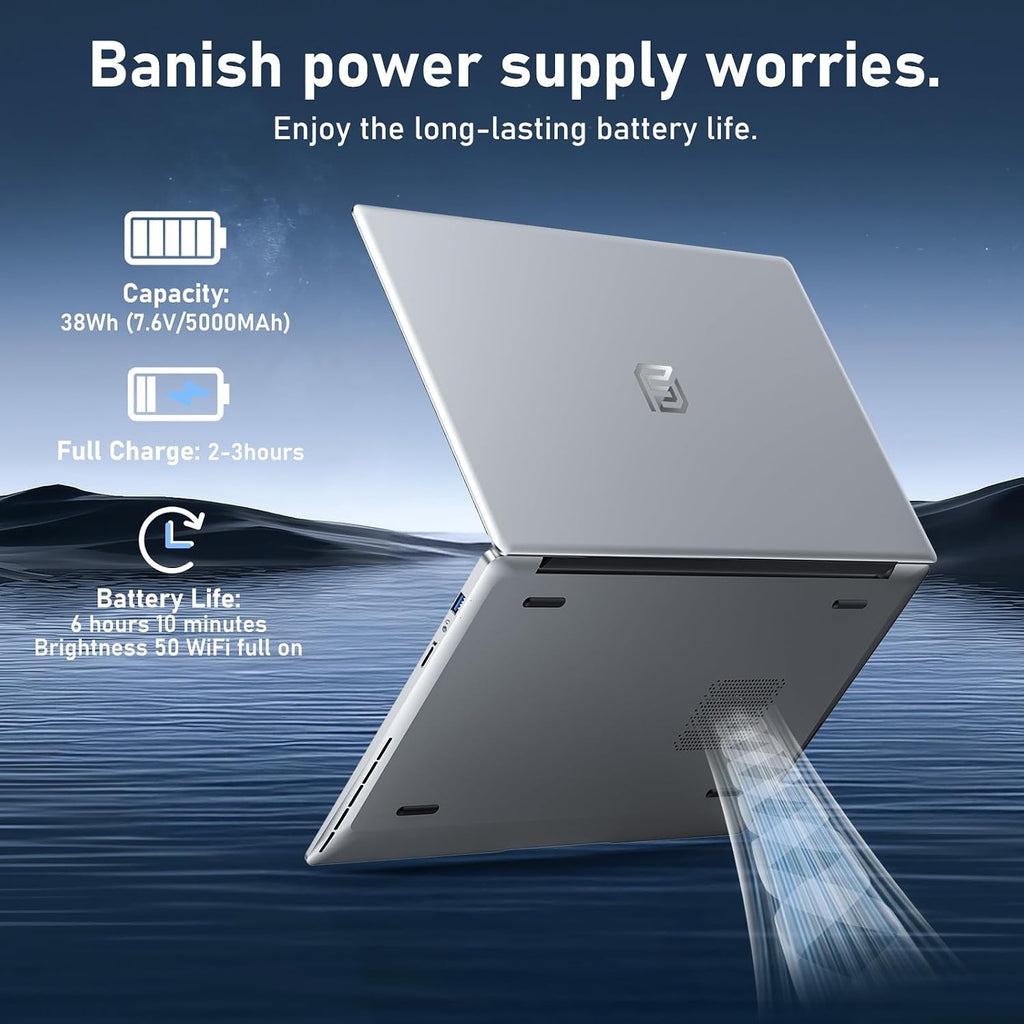 Laptop Computer, 15.6 Inch Lap Top PC 2026, Window 11 Pro, 8GB RAM 512GB SSD, N4000 Processor, FHD Display 1920*1080P, WIFI5, BT4.2, Thin & Light, 5000mAh Battery, HDMI, for Study Office Business