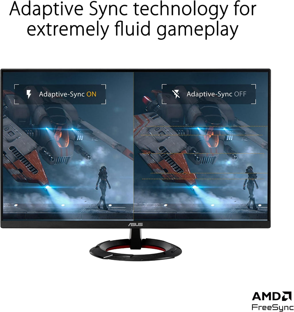 ASUS TUF Gaming 23.8' 1080P Monitor (VG249Q3R) – Full HD, 180Hz, 1ms, Fast IPS, Extreme Low Motion Blur, FreeSync, Variable Overdrive, Shadow Boost, Eye Care, 100% sRGB, 3 yr Warranty