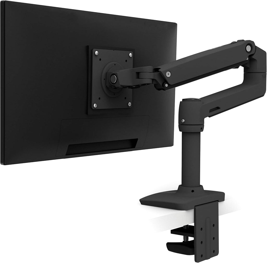 Ergotron – LX Monitor Arm, Single Monitor Desk Mount – fits Flat Curved Ultrawide Computer Monitors up to 34 Inches, 7 to 25 lbs, VESA 75x75mm or 100x100mm – Matte Black