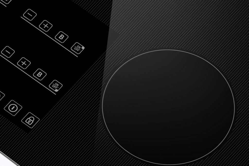 Empava 30 Inch Built-In Electric Induction Cooktop, 4 Zone Smooth Glass Surface, Touch Sensor Control, Power Boost, Child Lock, Timer Function, Hardwired Kitchen Appliance