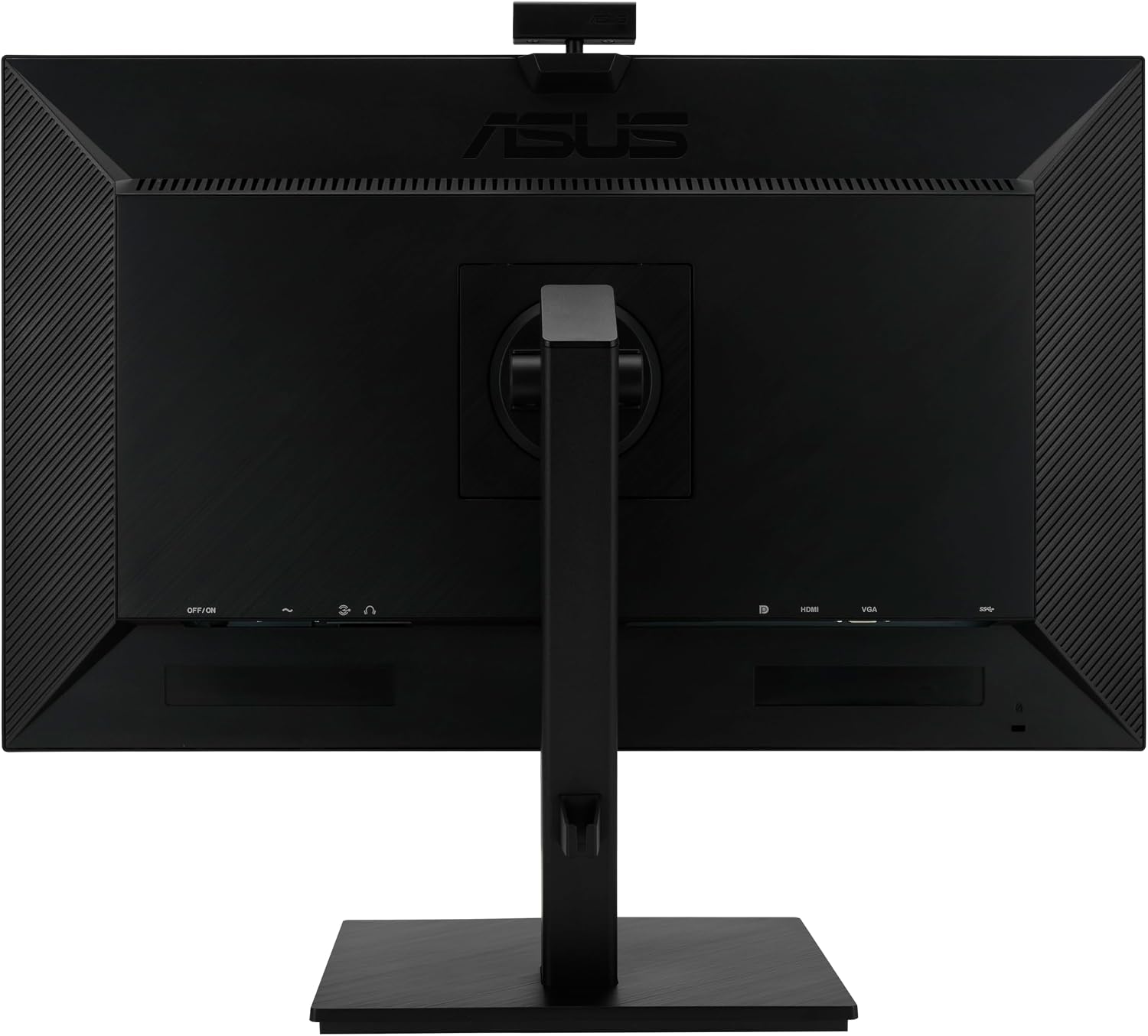 ASUS 27' 1080P Video Conference Monitor (BE279QSK) - Full HD, IPS, Built-in Adjustable 2MP Webcam, Mic Array, Speakers, Eye Care, Wall Mountable, Frameless, HDMI, DisplayPort, VGA, Height Adjustable