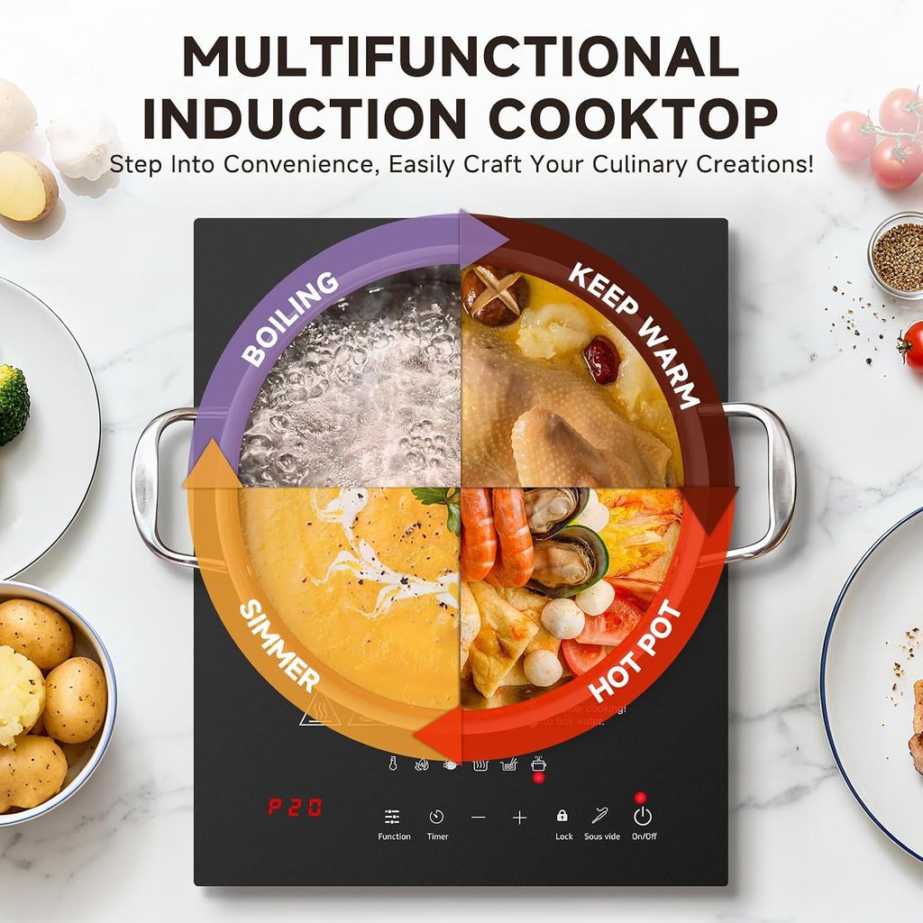 AMZCHEF 2-Burner-Electric-Cooktop & AMZCHEF Portable-Induction-Cooktop